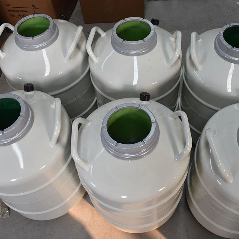 Manufacturer Direct Marketing 35L 50mm Liquid Nitrogen Tank Container Semen Biological Storage