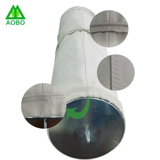 Reverse Air Baghouse 750/800GSM Woven Fiberglass Dust Filter Bag with PTFE Membrane