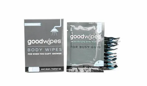 Portable Biodegradable Camping Shower Hiking Wipes for Body Cleaning