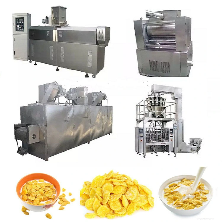 Frühstück Getreide Cornflakes Extrudiert Herstellung Maschine Herstellung Verarbeitungslinie