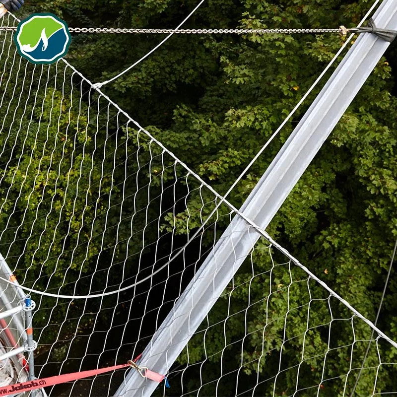 Ss 316 Stainless Steel Ferrule Cable Mesh Fall Protection Net Safety Netting Prevent Children Falling From Height