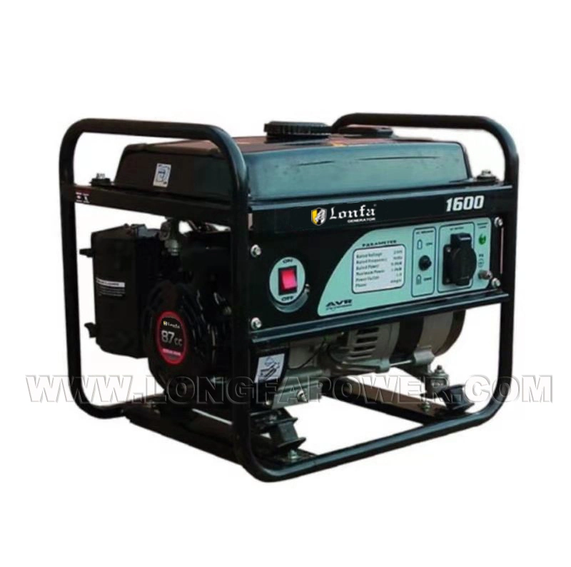 Aluminium or Copper Alternator 1kVA 2 Kw 3kVA 5 kVA 6 Kw 8 kVA 10kVA Loncindesign Gasoline Generator Factory Price for Home Use