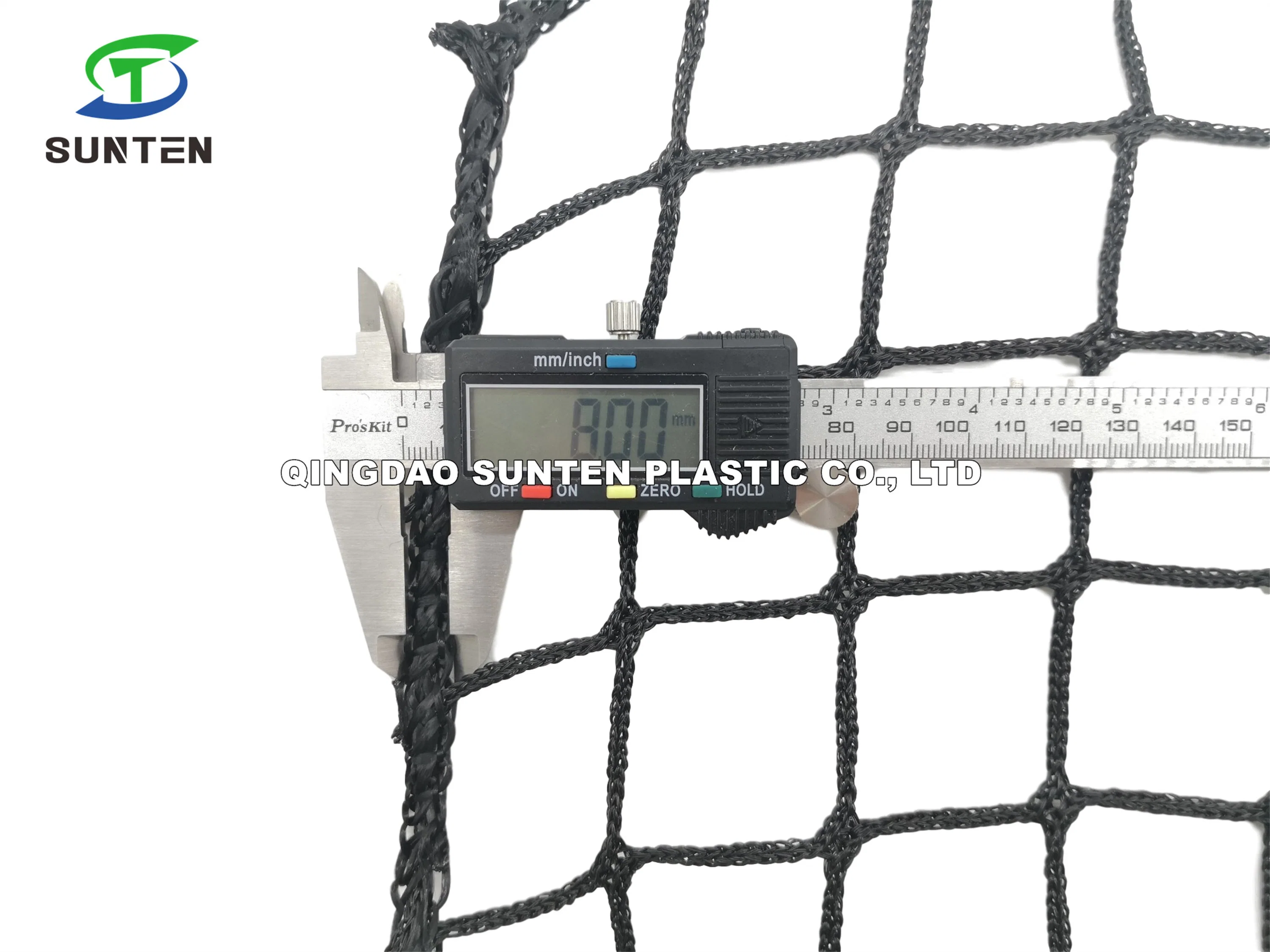 Black PE Knotless Fall Arrest Net, Construction Safety Catch Net, Anti-Falling Netting, Sporting Net/Protect Sport Practice Nets/ Beach Tennis/ Tournament Net