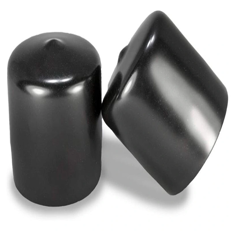 Plastics 1 5/8" Inch Vinyl Round Plug Insert, Black Rubber End Cap for Metal Tubing, Fence and Auto Body, Glide Insert for Pipe Post, Chairs and Furniture Legs