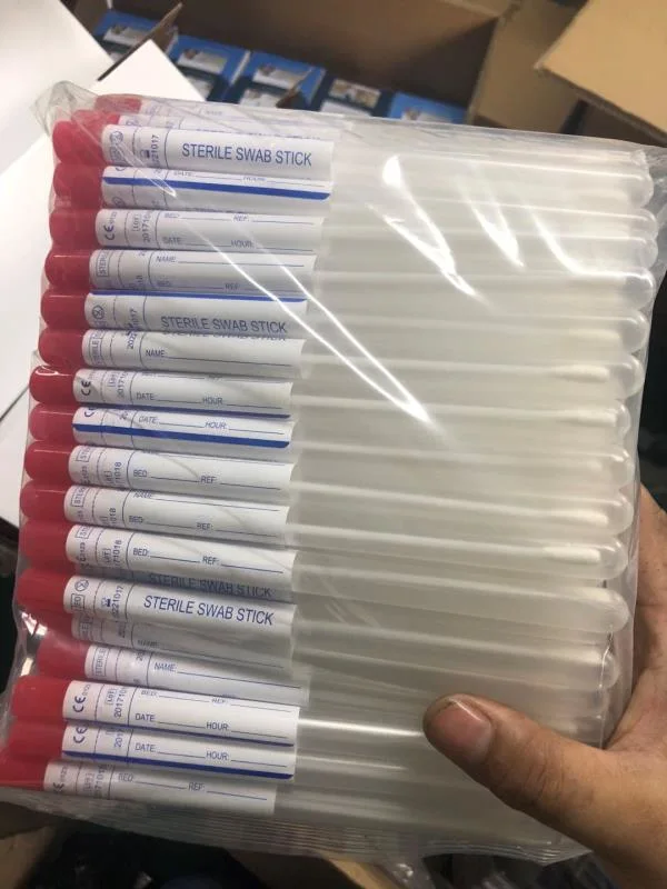 Medical Disposables Tubes and Swabs Products Oral Nasal Swab Vtm Swab Test for Rt-PCR Analysis