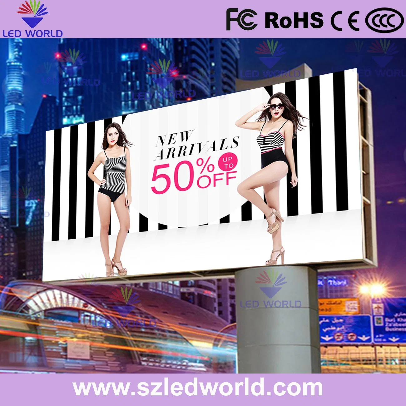 Digital Outdoor Indoor Advertising Full Color LED Display Screen Sign Video Wall Electronic Signage Poster Vehicle Pole 3D Billboard Price P10/P8/P6/P5/P4/P3/P2