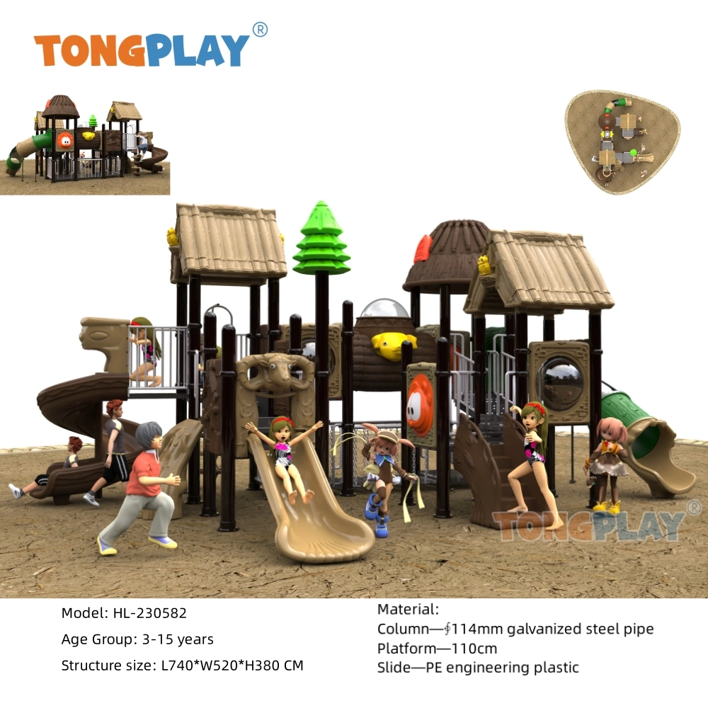 Kids Jungle Outdoor Playground Equipment Outdoor Slides Component for Playground Jungle Tour Outdoor Play Equipment