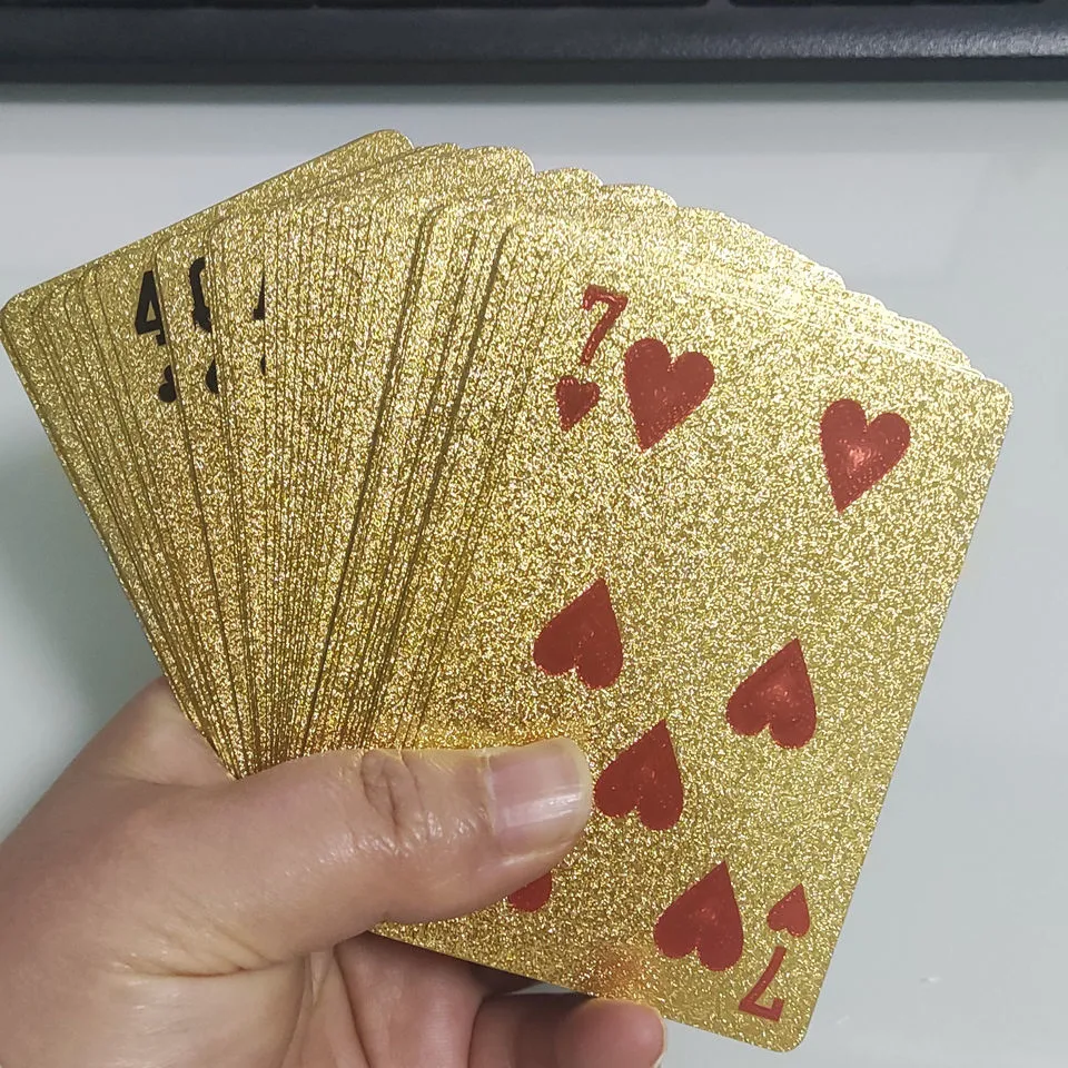 Promotional Poker Game Customized Double Deck Bridge Size Paper Playing Cards