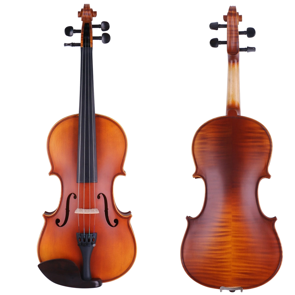 Solid Wood Manual Practice Violin Playing Grade Maple Violin Ebony Accessories