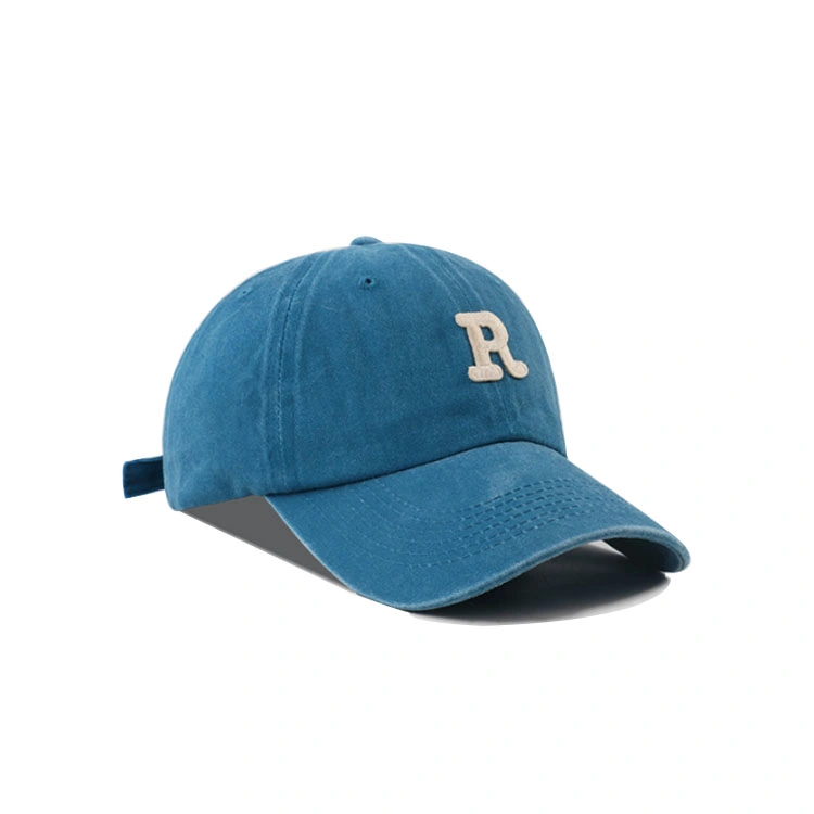 Comercio al por mayor Deportes Hat Cap lavado blanco desapareció el algodón Hat 6 Panel Papá Hat Gorra de béisbol para Mujeres Hombres