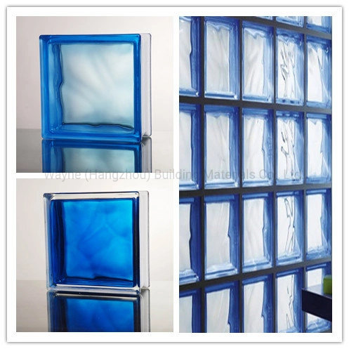 New Pattern Design High quality/High cost performance  190X190X80mm Artistic Glass Block Brick