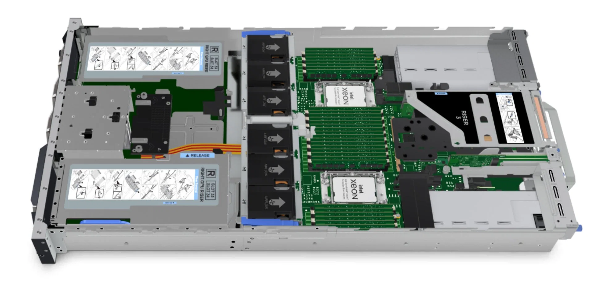 Prix Préférentiel SERVEUR DELL POWEREDGE R750 " HDD 24X3,5 + 2x3,5 " Processeur Intel Xeon Dell R750