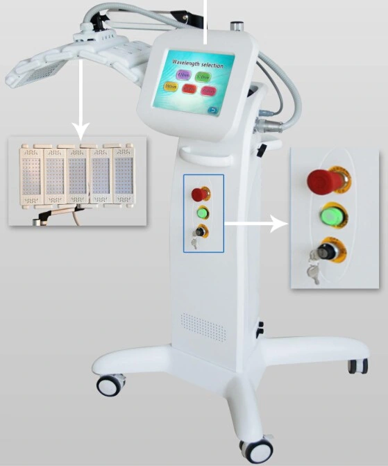 LED de PDT para terapia de rejuvenecimiento de la piel con luz multicolor la máquina de belleza