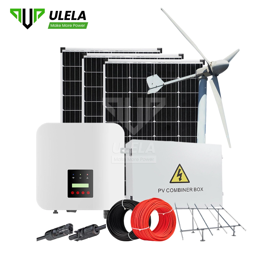 Ulela 10 Kw Grade Desligado do Sistema Solar Amostra fornecedores disponíveis no grid do sistema solar de 1 MW China off Grid solar e eólica Sistema de potência de 5 kw