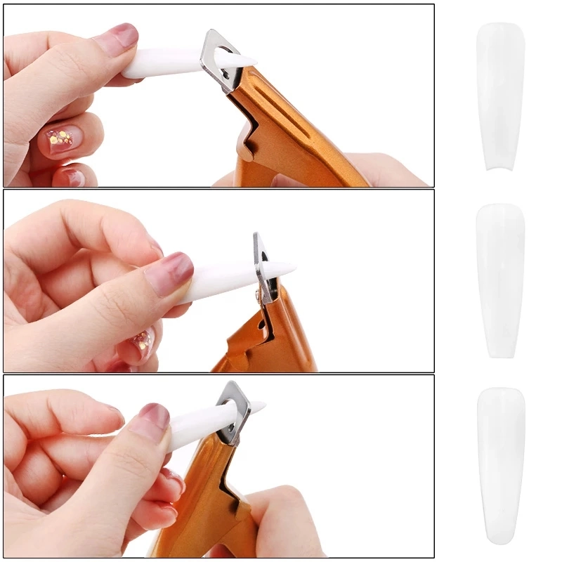 Professional Nail Art Clipper Type spécial u mot faux conseils Débroussailleuses en acier inoxydable coloré de manucure Nail Art d'outils