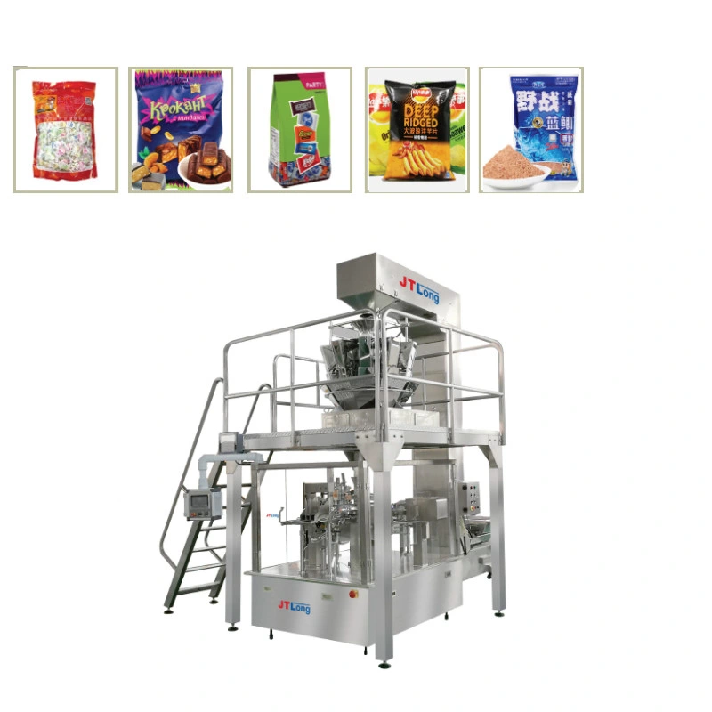 Full Automatic Accutate Weighing Pre-made bag vertical  feeding packaging machine