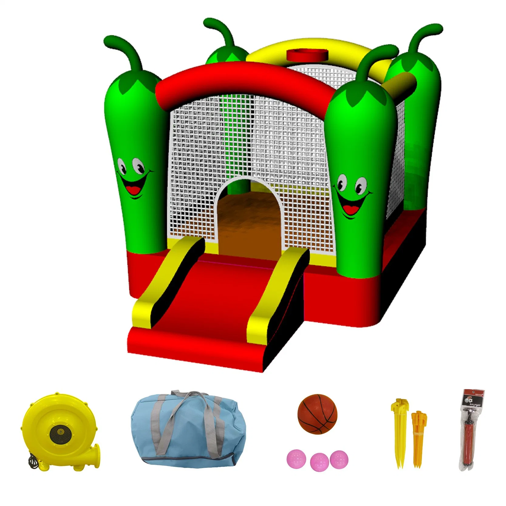 precio de fábrica al por mayor Mini Nylon Inflatable Bouncer Castillo de Oxford