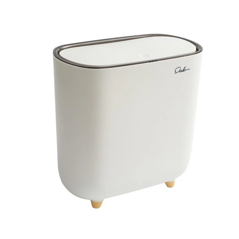 Household Narrow Space Pressing Style Plastic Toilet Dustbin