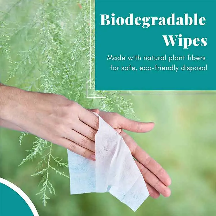 Biokleen OEM 8 X 12 Inch Adult Large Sensitive Skin Disposable Premoistened Adult Feminine Wipes Aloe Vera Alcohol-Free Adult Washcloths Wet Tissue