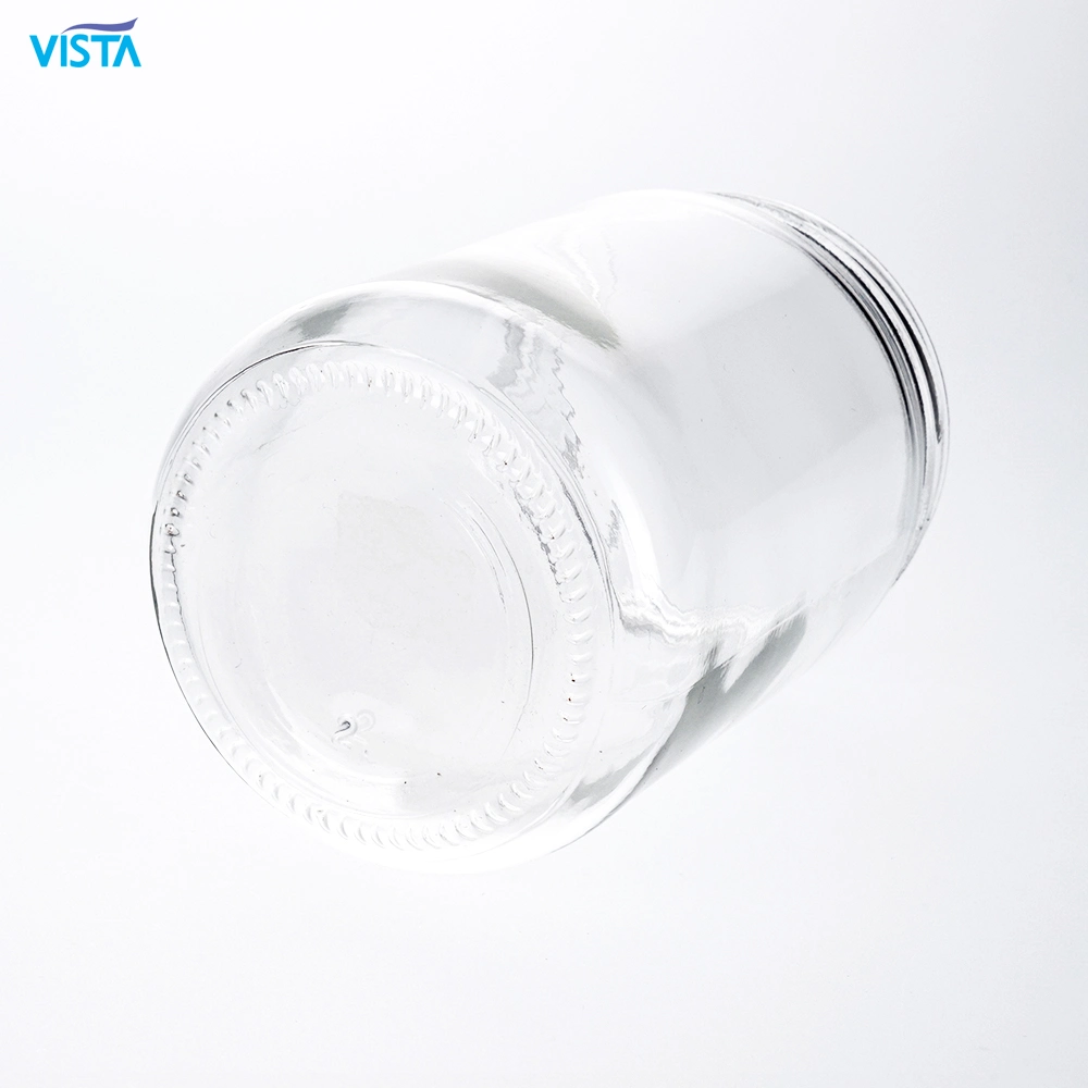 Custom Hot Sale Clear Borosilicate 580ml Glass Storage+Bottles+Screw Lid Food Glass Jars Containers