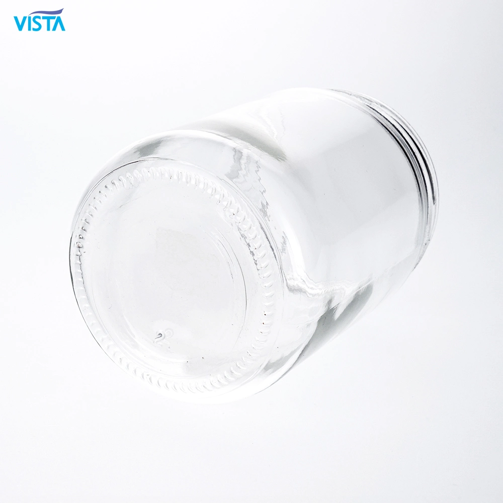 Caliente de venta personalizada de borosilicato transparente 580ml de almacenamiento de botellas de vidrio ++Tapa Tornillo Envases de Vidrio de alimentos