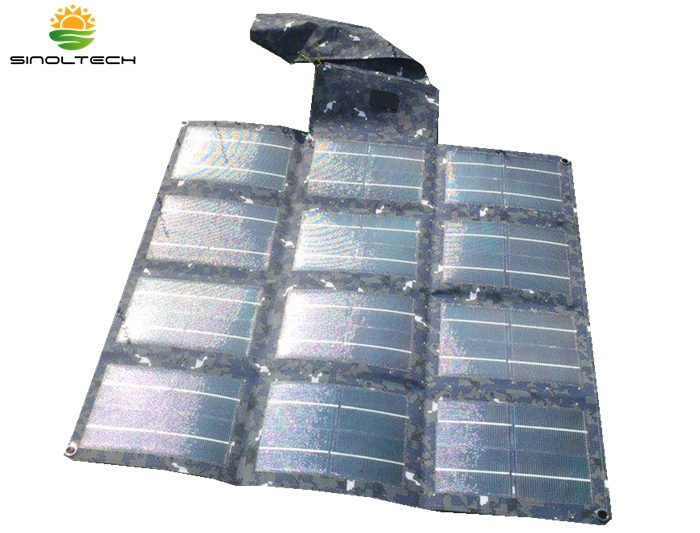 Military Standard 30W Folding Flexible CIGS Solar Charger Kit (SP-030K)