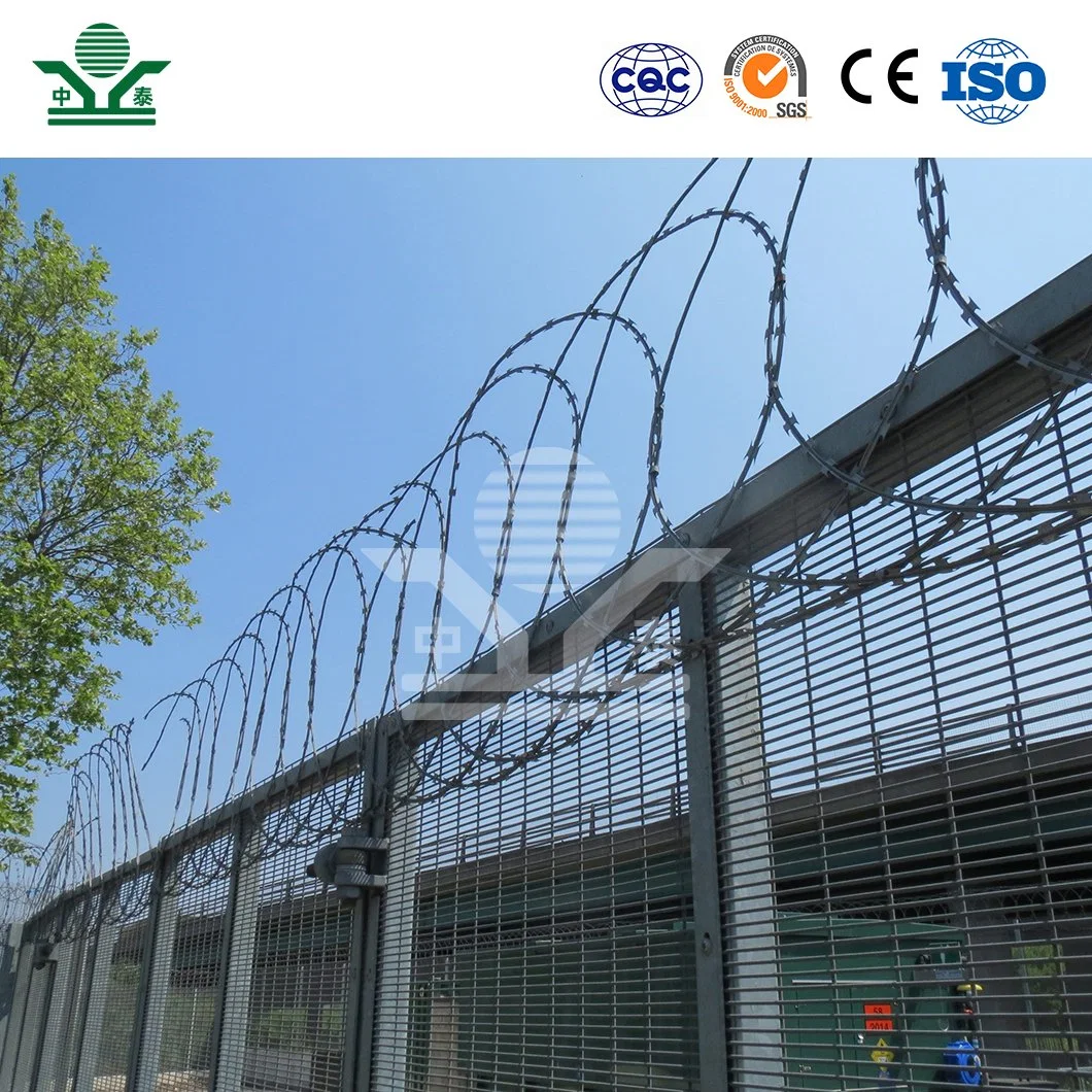 Zhongtai Custom Ring Barbed Wire China Suppliers 730mm Coil Diameter Ribbon Barbed Wire Used for Backyard Security Fence
