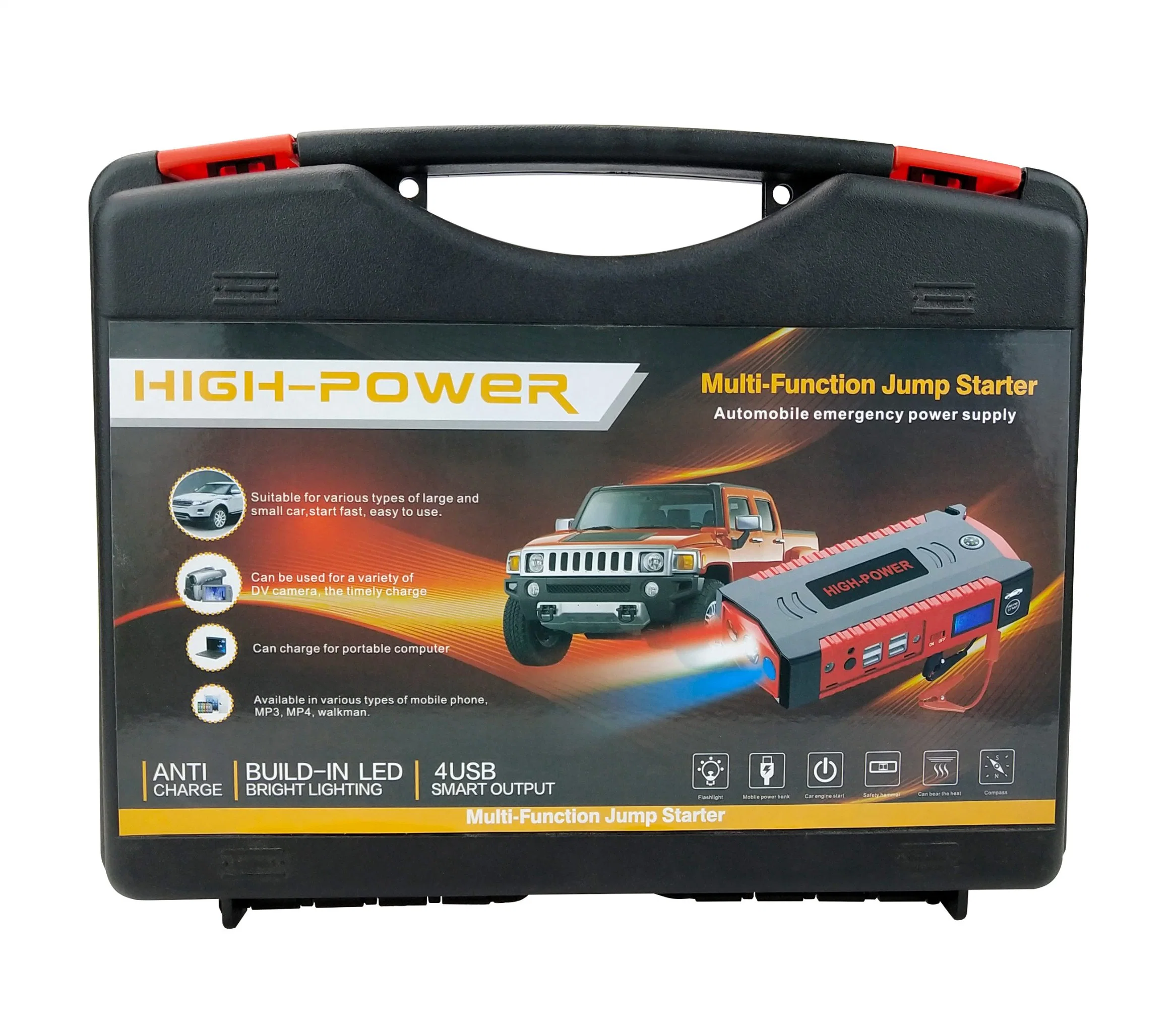 High Power 69800mAh Portable Power Bank Lithium Battery Kit 6 Volt Battery Booster Car Jump Starter