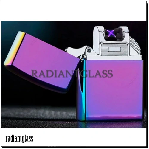 Customized Production Purple Arc USB Rechargeable Metal Lighter