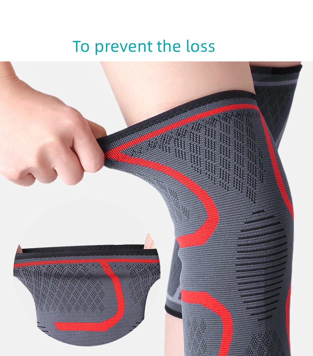 Luva Non-Slip suporte para protecção de desportos de Nylon respirável Almofada do joelho de joelho