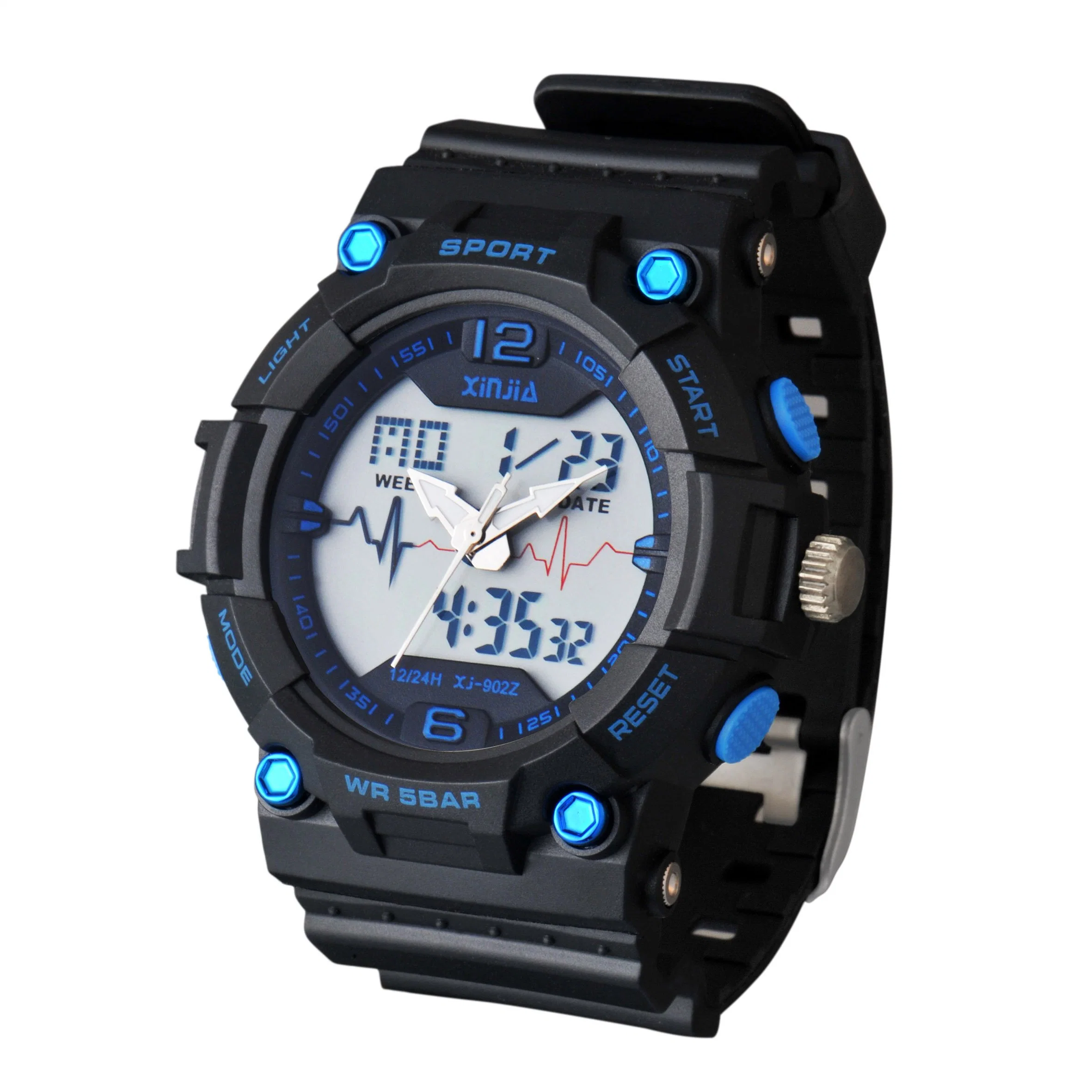 2022 New Model Plastic Digit Analogue Watch for Men