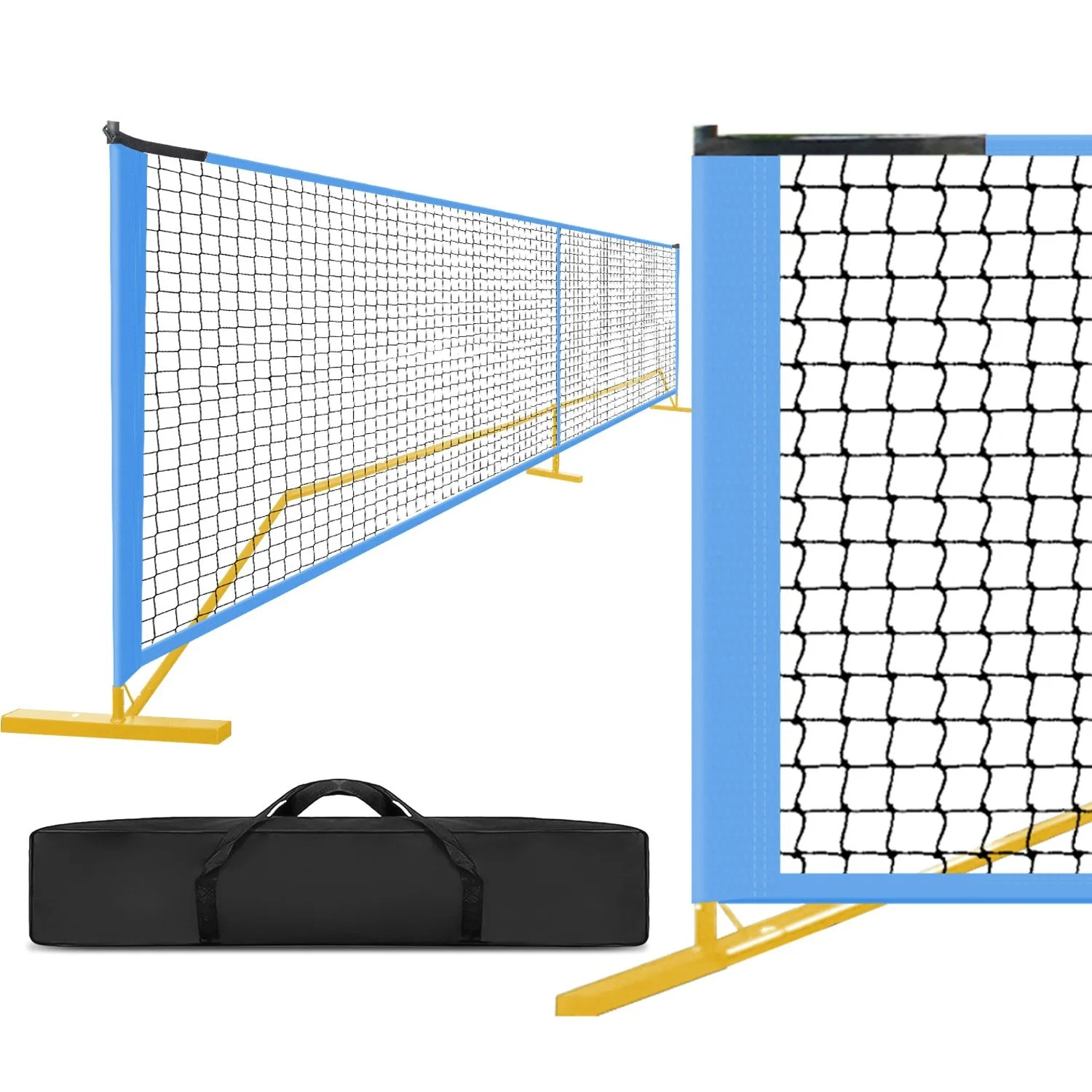 Портативная система Pickleball Net, разработанная для любых погодных условий с устойчивой металлической рамой и прочной полиэтиленовой сеткой