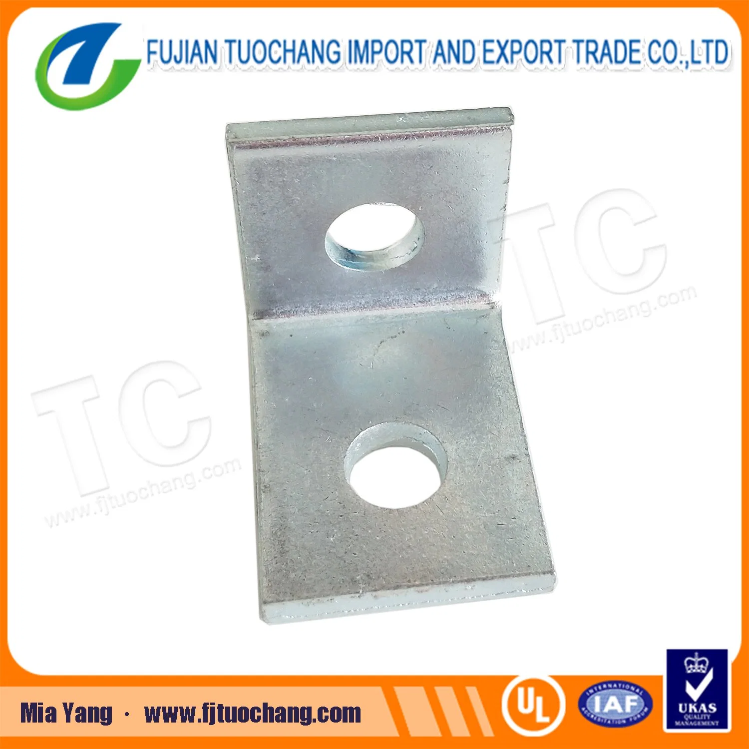 Eg 2 Hole 90 Degree Angle Connector Bracket for Unistrut