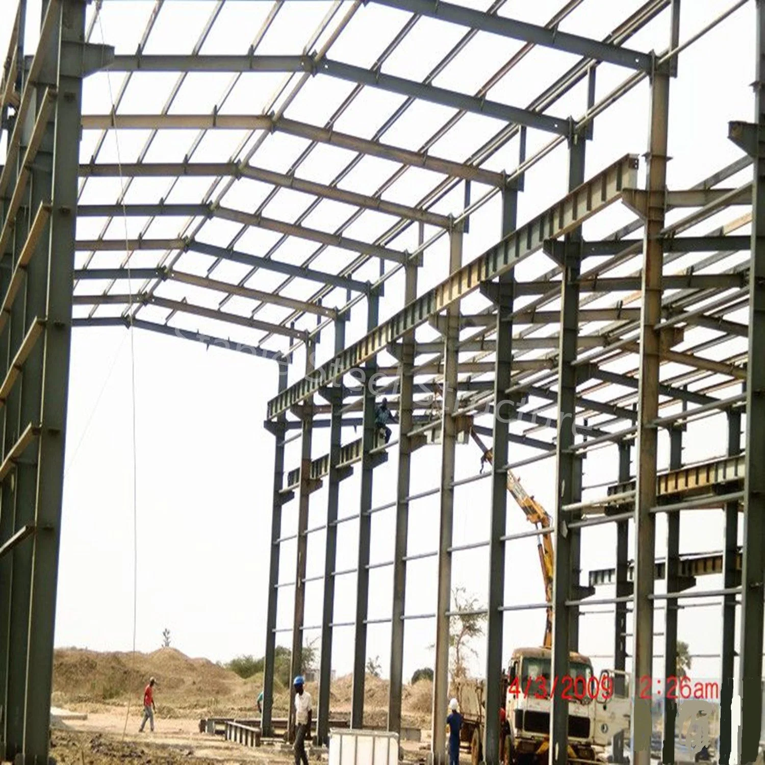 Portal Frame Light Prefabricated Factory Steel Structure Construction Metal Storage Shed Building