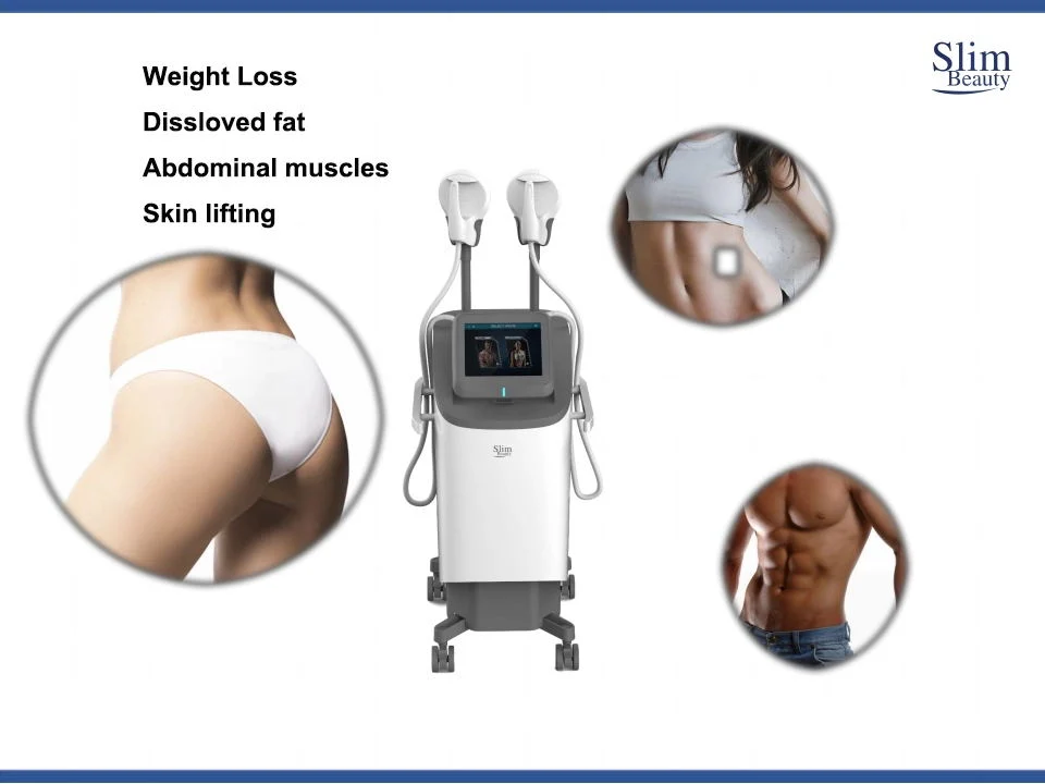 High-Intensity concentrado de tecnología electromagnética para Emslim Hi-EMT belleza EMS Bodysculpting la pérdida de peso de la máquina de adelgazamiento