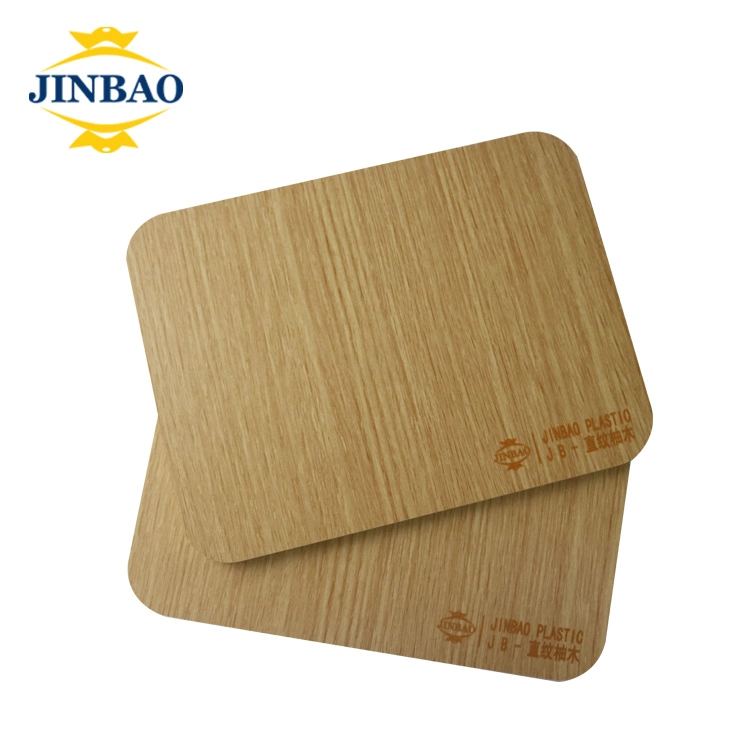 Jinbao Extrude Hochwertige gestanzte Schaum PVC-Brett Holz Muster 2050 x 3050 mm PVC-Farbfolie mit hoher Dichte