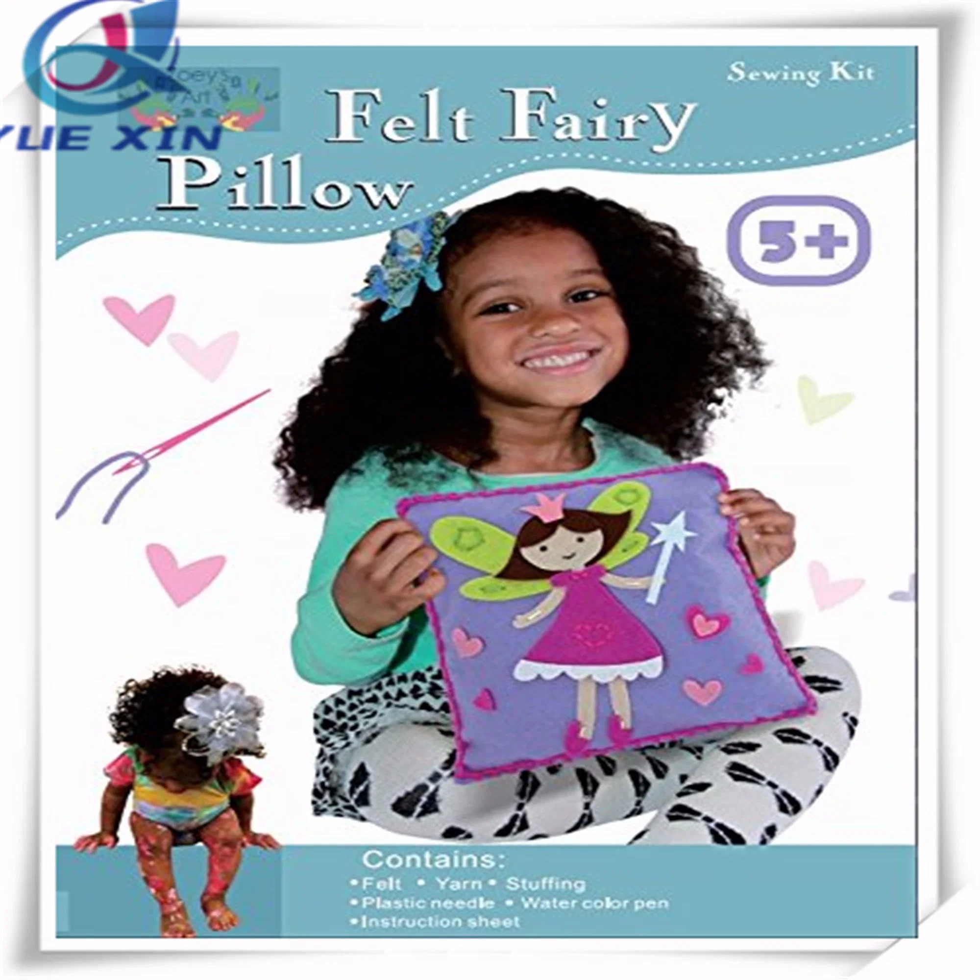 Sewing Craft Kit for Girls, Sew Art Kit, Kids Fairy Pillow