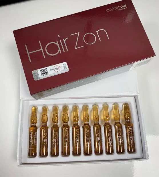 La croissance des cheveux marque Hairzon Dermica 2ml* 10 ampères Améliorer la circulation sanguine contre la perte de cheveux d'injection de mésothérapie