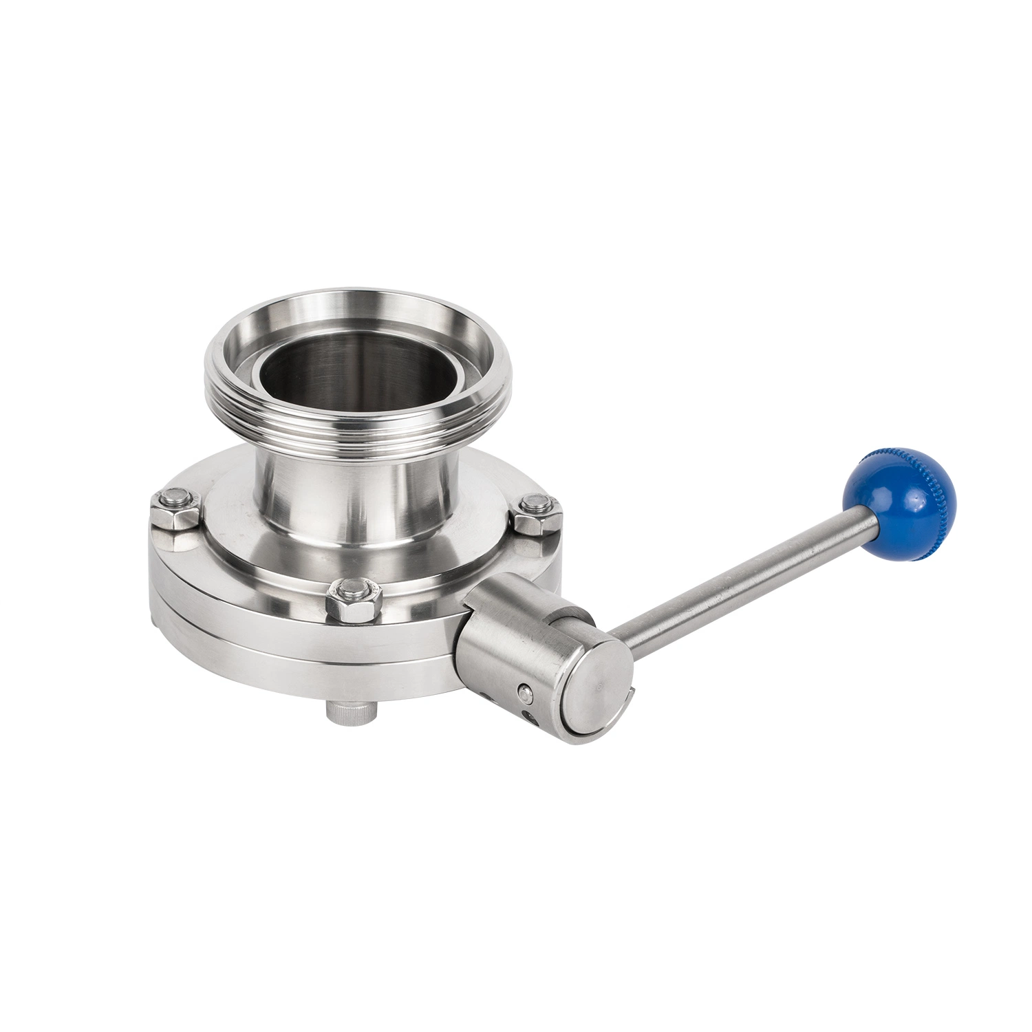 Stainless Steel Thread Welded Manual Sanitary Butterfly Valve