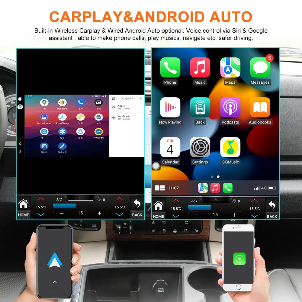 12.1" para Ford Mondeo 2013 Stereo Android Car Radio Vídeo CarPlay do jogador