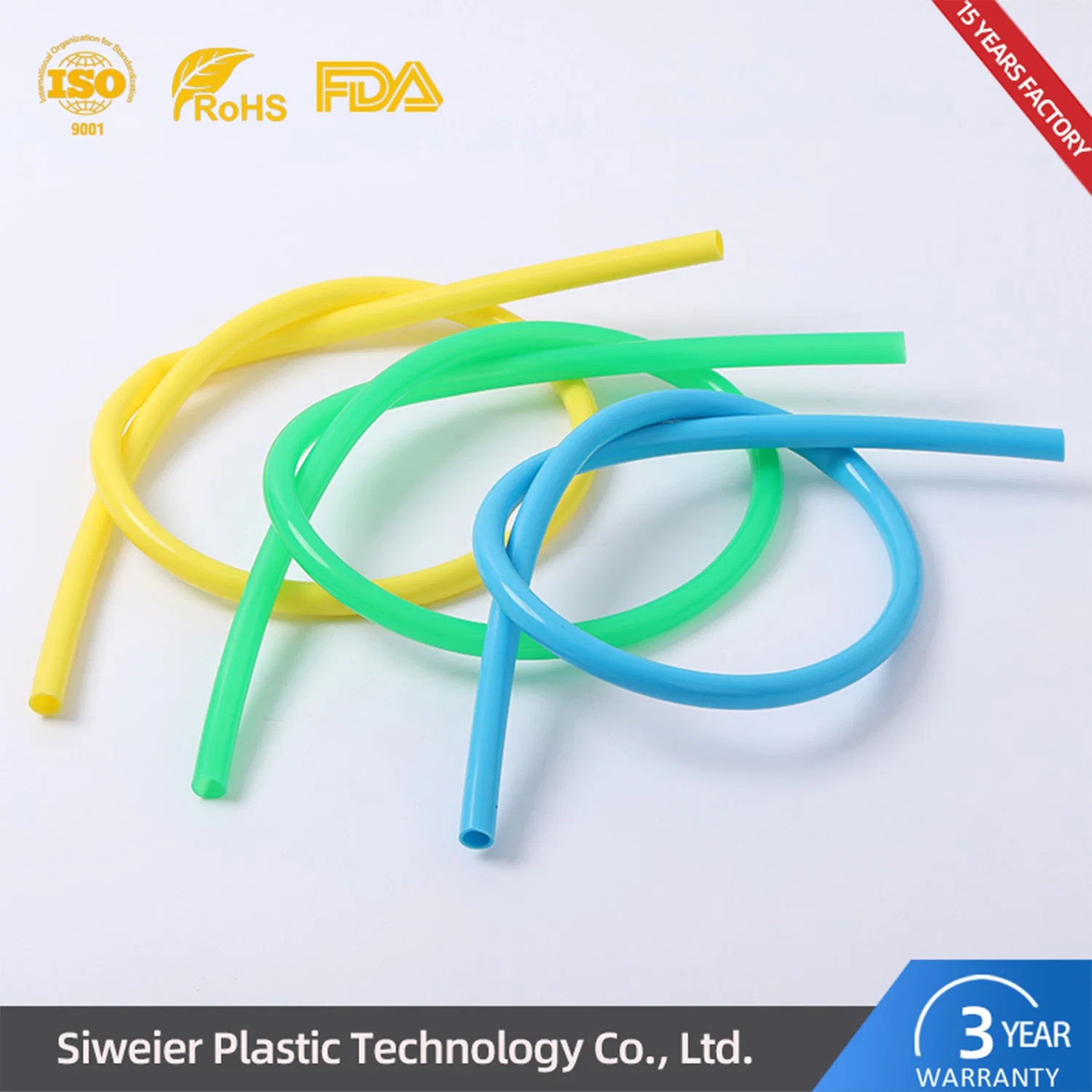Factory Sale Food Grade Colorful Silicone Drinking Tube Pipe Suction Connecting Tube