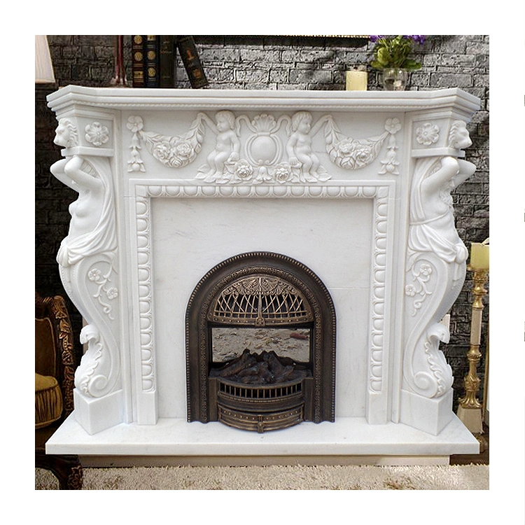 Chinese Factory Customized Marble Fireplace Frame