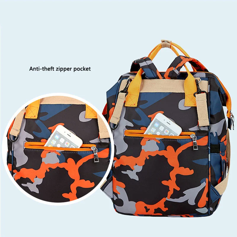 Custom All Over Printing Camouflage Oxford Baby Tragbare Windeltasche