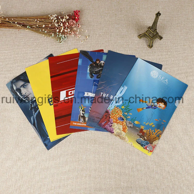 A4 Hard Plastic PP 3D Printed Document File Folders for Promotional Document Holders