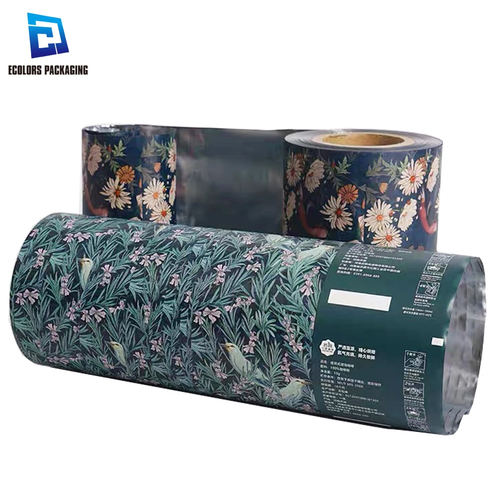 Matte Finished Pet VMPET PE Logo Printing Laminated Mylar Plastic Phone Alcohol Prep Pad Accessories Packaging Bag Roll Film