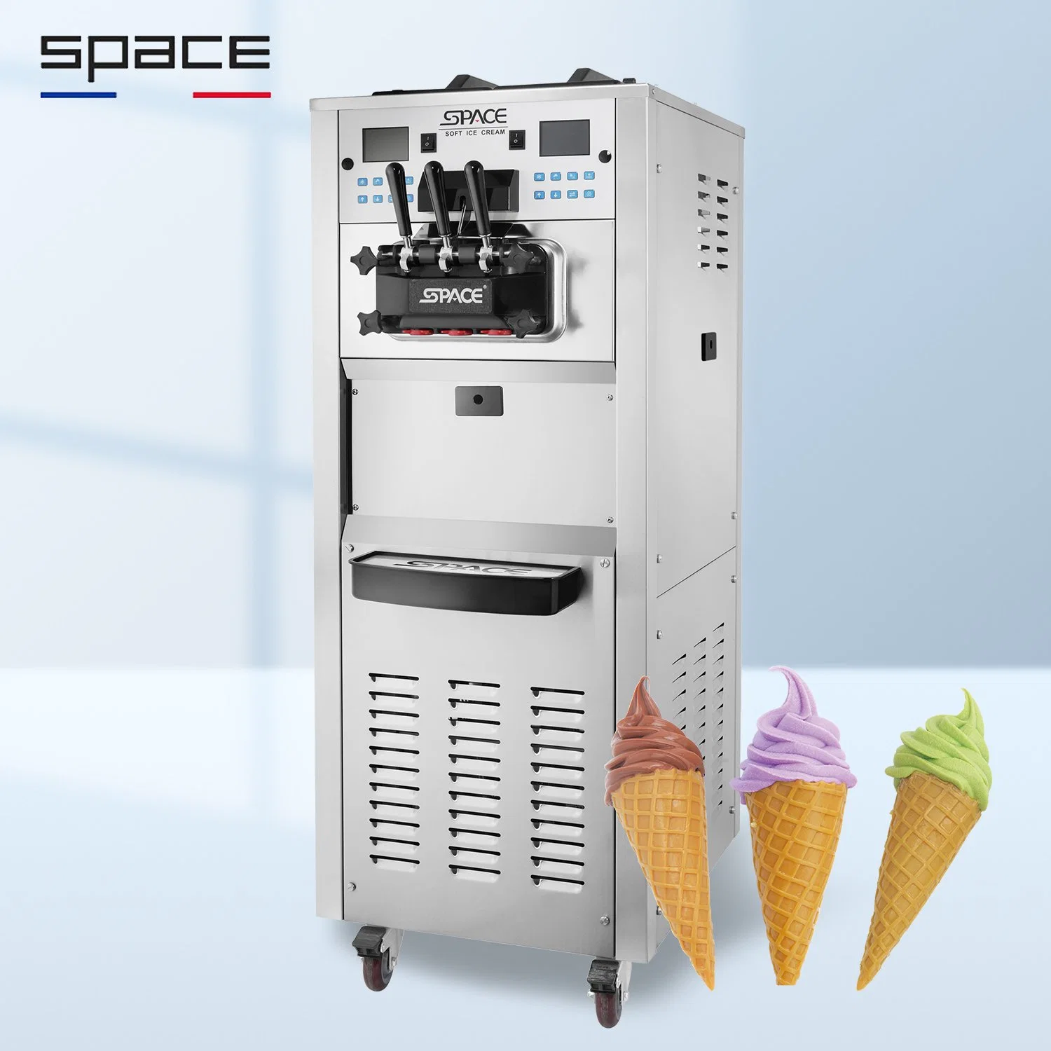 Máquina de helado suave de uso comercial yogur de gran salida Fabricante con ETL CE