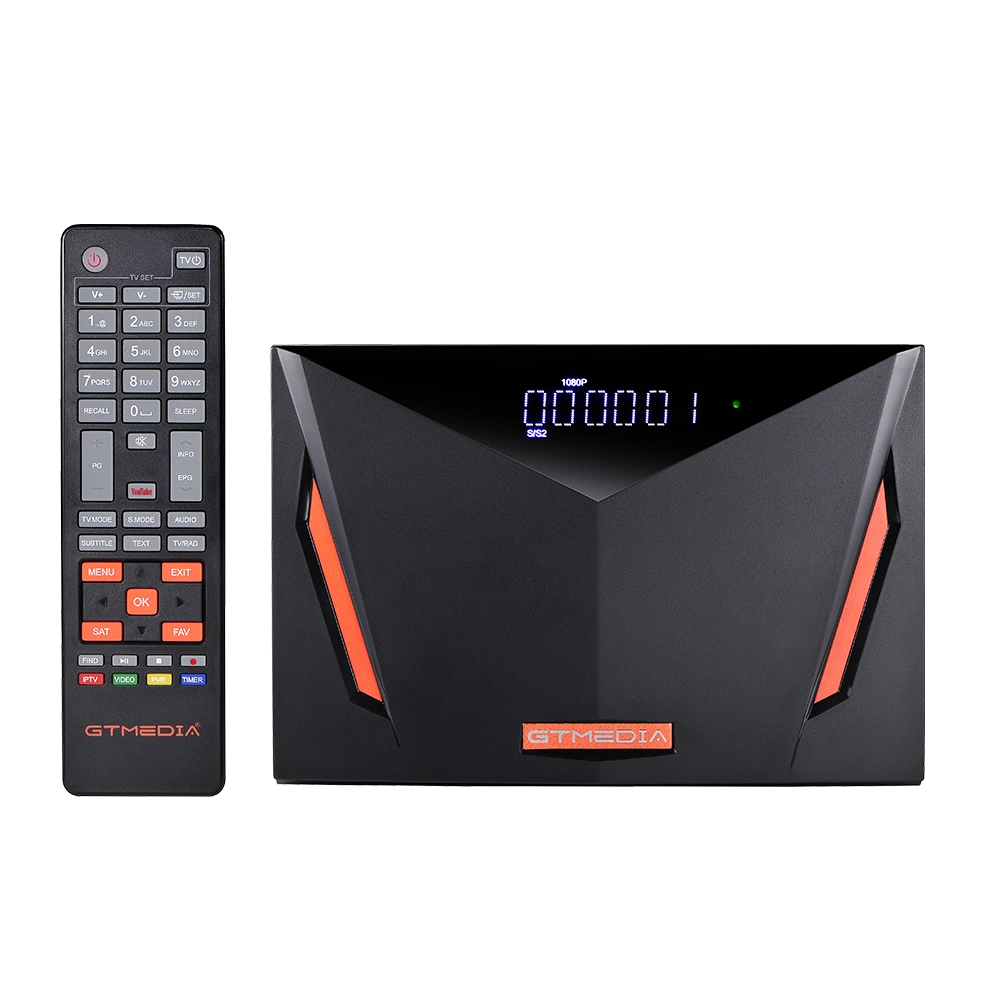 الصين مصنع Gtmedia V8 UHD 4K بالجملة Satellite Decoder DVB-S2+T2+Cable جهاز استقبال تلفزيون إنترنت