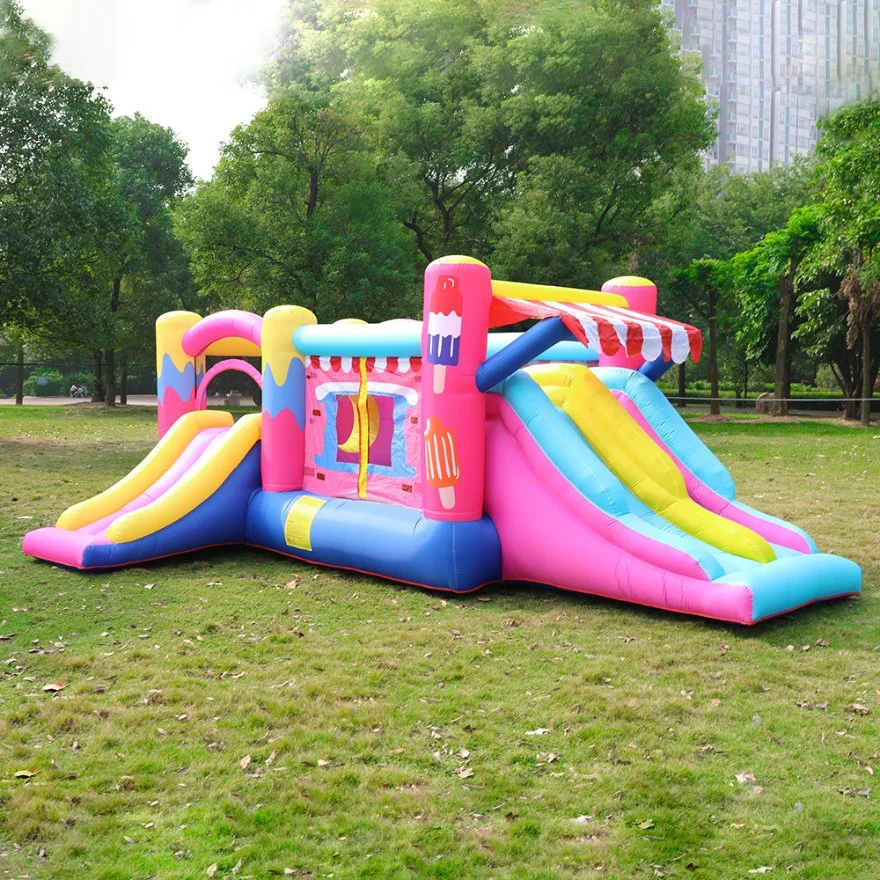 Funny Inflatable Bouncy Castle Ice Cream House Jumping House for Amusement Park