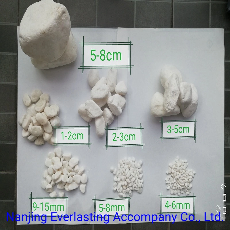 Pure White China Polished River Rock Stone Pebbles Tumbled