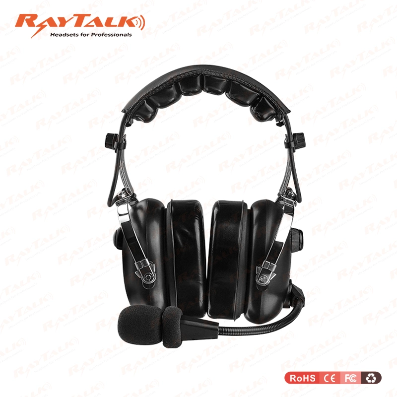 Heavy Duty Headset Over The Head Type with Boom Microphone for Two Way Radio